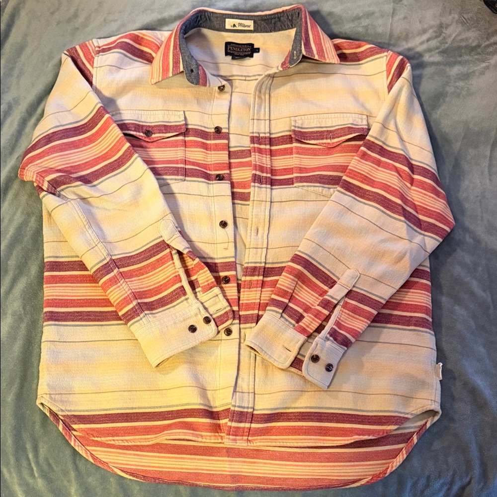 Pendleton Multicolor Striped Shirt Jacket